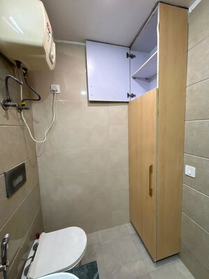 Bathroom in 2 BHK Apartment at Bana Enclave, Shipra Suncity – for Rent