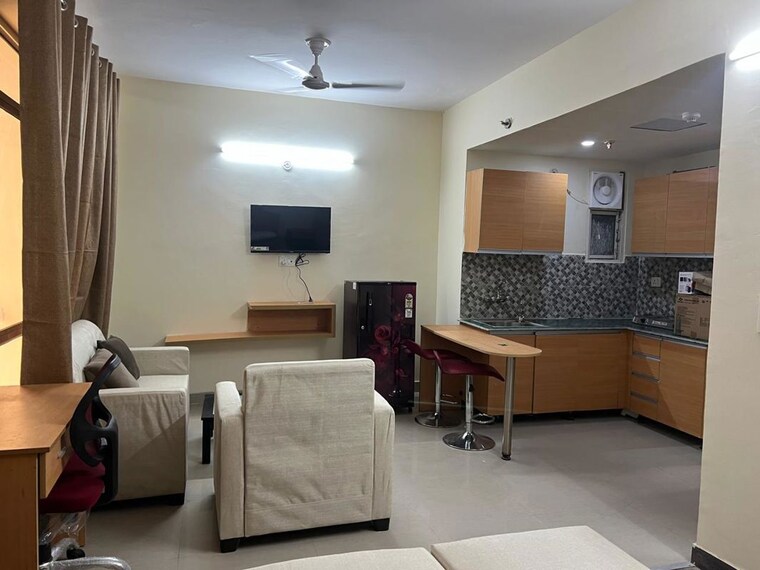Living Room, supertech-aadri 1 Bedroom 477 Sq.Ft. Apartment In Sector 79 Gurgaon 10428344