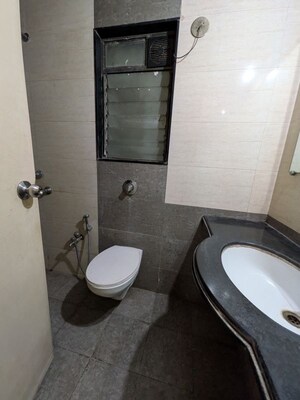 Bathroom in 2 BHK Apartment at Nisarg Hyde Park, Kharghar – for Rent