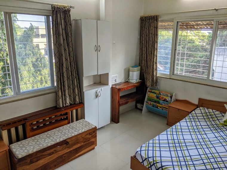 Bedroom, rahu-nisarg-society 2 Bedroom 1022 Sq.Ft. Apartment In Warje Pune 10429071