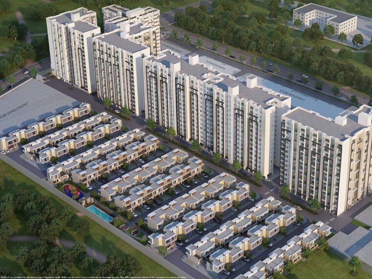 Exterior View, gera-world-of-joy 2.5 Bedroom 950 Sq.Ft. Apartment In Kharadi Pune 10429161