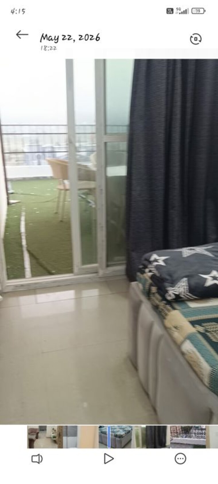 Balcony, raj nagar extension 2 Bedroom 1200 Sq.Ft. Apartment In Raj Nagar Extension Ghaziabad 10429265
