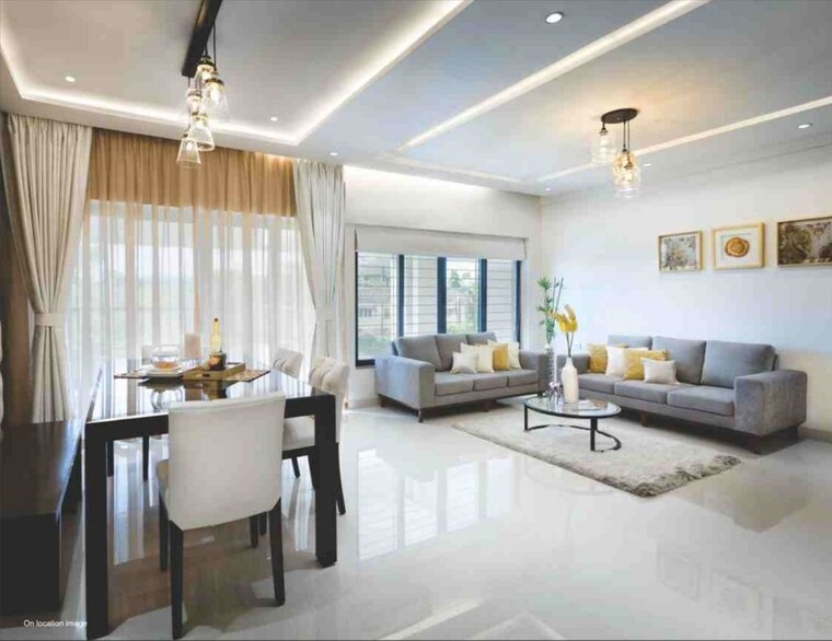 Living Room, vilas-javdekar-palladio-la-viento 3 Bedroom 940 Sq.Ft. Apartment In Mahalunge Pune 10429460