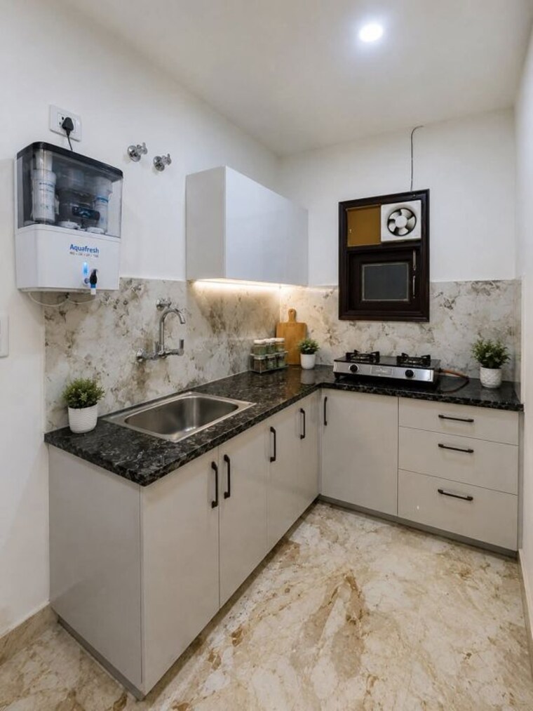 Kitchen, saket 3 Bedroom 1600 Sq.Ft. Apartment In Saket Delhi 10429572