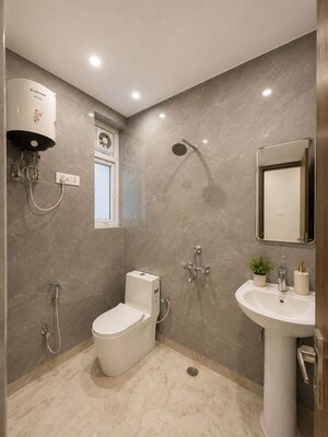Bathroom in 3 BHK Apartment at Saket – for Rent