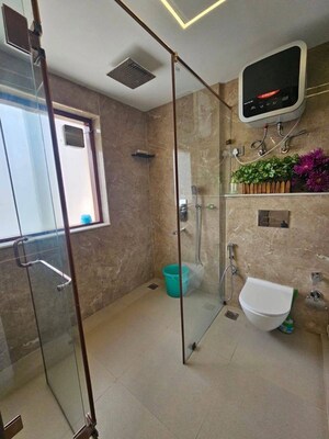 Bathroom in 3 BHK Apartment at Saket – for Rent