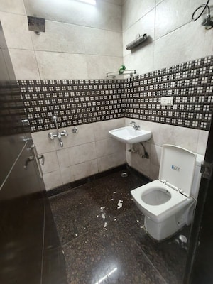 Bathroom in 2 BHK Builder Floor at AJS Heights, Indrapuram – for Rent