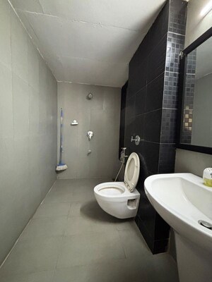 Bathroom in 2 BHK Apartment at Lodha Splendora, Ghodbunder Road – for Rent
