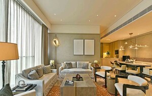 Living Room in 4 BHK Apartment at Rustomjee Crown, Prabhadevi – for Sale
