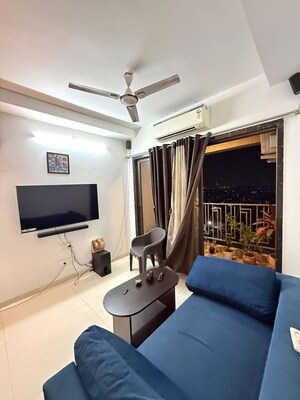 Living Room in 1 BHK Apartment at Regency Anantam, Dombivli East – for Rent