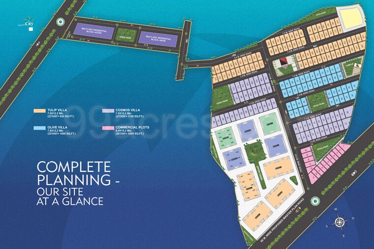 Master Plan, bagli village 3 Bedroom 920 Sq.Ft. Villa In Bagli Village Bhopal 10429806