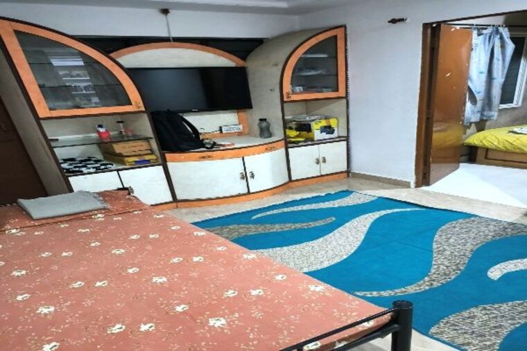 Living Room, karan-park 1 Bedroom 595 Sq.Ft. Apartment In Wadgaon Sheri Pune 10429815