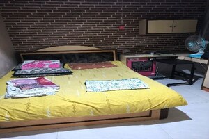 Bedroom in 1 BHK Apartment at Karan Park, Wadgaon Sheri – for Rent
