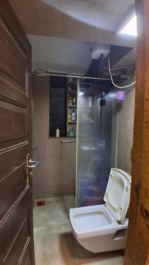 Bathroom in 1 BHK Apartment at Raheja Township, Malad East – for Rent