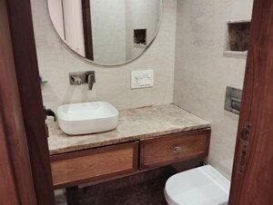 Bathroom in 2 BHK Builder Floor at Jungpura Extension – for Rent