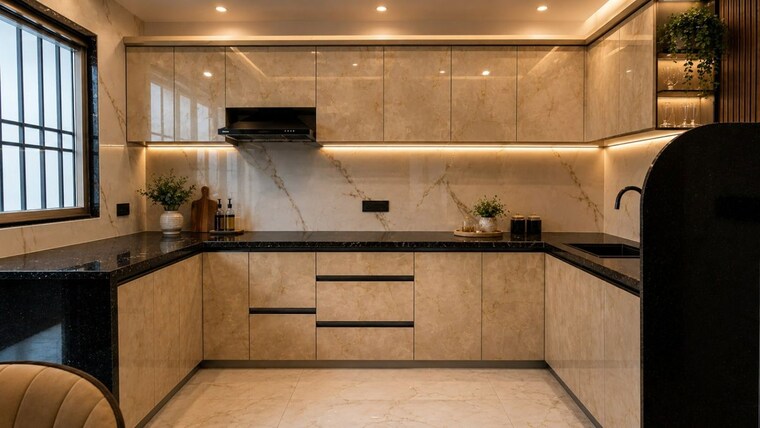 Kitchen, dlf-exclusive-floors 2 Bedroom 1200 Sq.Ft. Builder Floor In Sector 53 Gurgaon 10429979