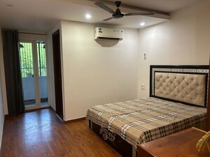 Bedroom in 3.5 BHK Builder Floor at Ansal Sushant Lok I, Sector 43 – for Rent