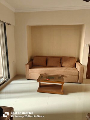 Living Room in 1 BHK Apartment at Raunak Bliss, Ghodbunder Road – for Sale