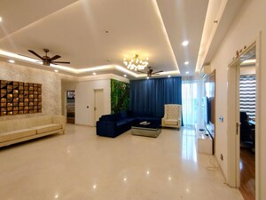 Living Room in 4 BHK Apartment at DLF The Crest, Sector 54 – for Rent