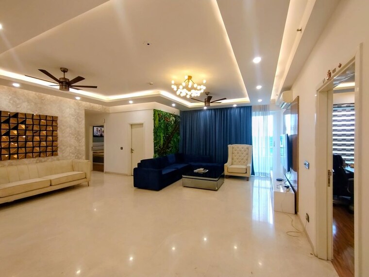 Living Room, dlf-the-crest 4 Bedroom 3116 Sq.Ft. Apartment In Sector 54 Gurgaon 10430036