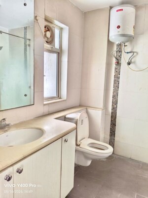 Bathroom in 3 BHK Apartment at Unitech Fresco, Sector 50 – for Rent