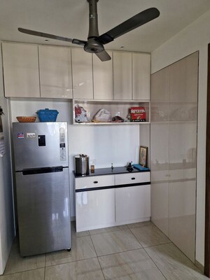Kitchen in 3 BHK Apartment at Prahlad Nagar – for Rent