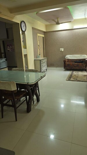 Dining area in 3 BHK Apartment at Prahlad Nagar – for Rent