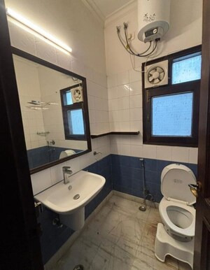 Bathroom in 3 BHK Builder Floor at Greater Kailash Part 3 – for Rent