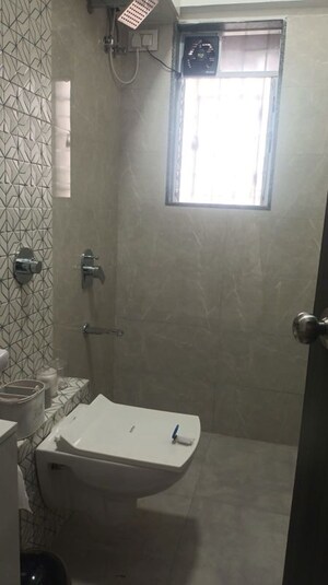 Bathroom in 1 BHK Apartment at Charkop Gaon – for Sale