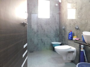Bathroom in 3 BHK Apartment at Aurigaa Aryaban, Kiwale – for Rent