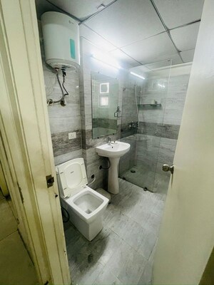 Bathroom in 3 BHK Apartment at Gaurs Siddhartham, Siddharth Vihar – for Rent