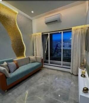 Living Room in 2 BHK Apartment at Lodha Sterling, Kolshet Road – for Rent