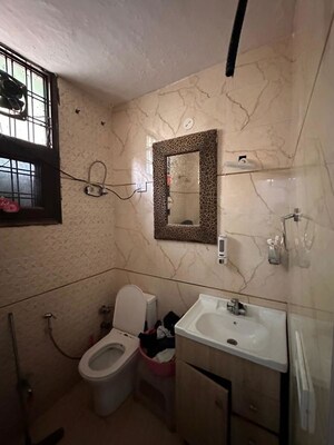 Bathroom in 3 BHK Builder Floor at Green Fields Colony – for Rent