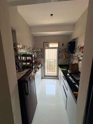 Building Lobby in 1 BHK Apartment at Raunak Bliss B1, Ghodbunder Road – for Rent