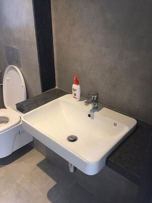 Bathroom in 2 BHK Apartment at Runwal The Central Park, Chinchwad – for Rent