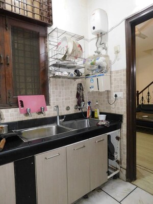 Kitchen in 3 BHK Builder Floor at Greater Kailash I – for Sale
