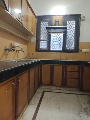 Kitchen in 3 BHK Builder Floor at Kailash Colony – for Rent