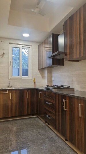Kitchen in 3 BHK Builder Floor at East Of Kailash – for Rent