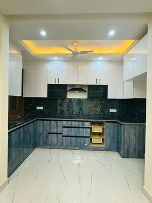 Kitchen in 3 BHK Builder Floor at Palm Residency Chhatarpur, Chattarpur – for Rent