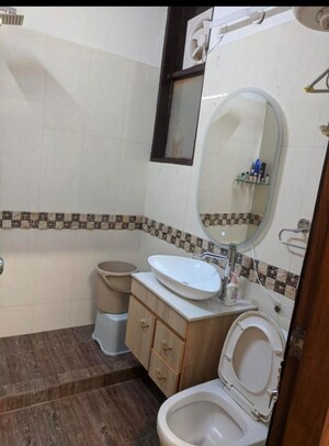 Bathroom in 2 BHK Builder Floor at Greater Kailash I – for Rent