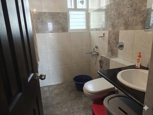 Bathroom in 3 BHK Apartment at Kolte Patil Raaga, Hennur Road – for Rent