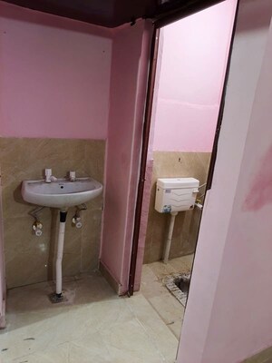 Bathroom in 1 BHK Apartment at Gulmohar Estate, Pi Greater Noida – for Rent