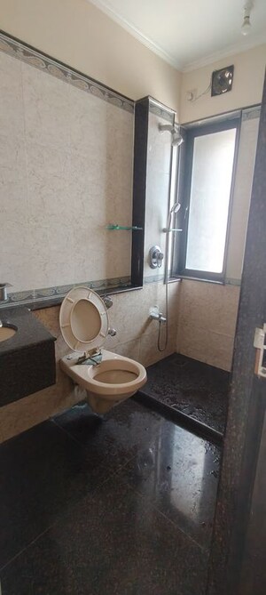 Bathroom in 2 BHK Apartment at K Raheja Heights, Malad East – for Rent