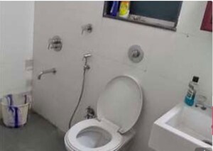 Bathroom in 2 BHK Apartment at Sheth Fiona, Pokhran Road No Two – for Rent