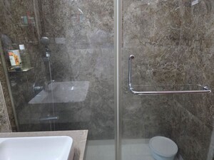 Bathroom in 2 BHK Apartment at LnT Crescent Bay T3, Parel – for Rent