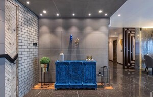 Bedroom in 4 BHK Apartment at The Wadhwa Palm Beach Residency, Nerul Sector 4 – for Sale