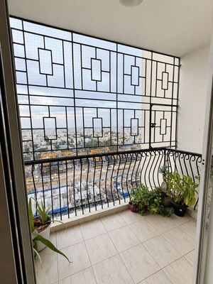 Balcony in 2 BHK Apartment at DLF Westend Heights New Town, Akshayanagar – for Rent