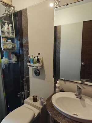 Bathroom in 2 BHK Apartment at Nahar 8 Towers, Chandivali – for Rent