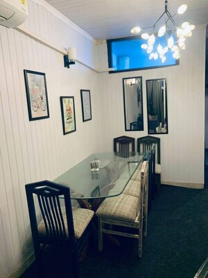 Dining area in 2.5 BHK Builder Floor at East Of Kailash – for Rent