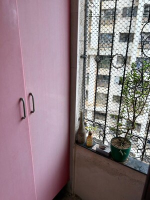 Balcony in 1 BHK Apartment at Goregaon West View CHS, Goregaon West – for Rent